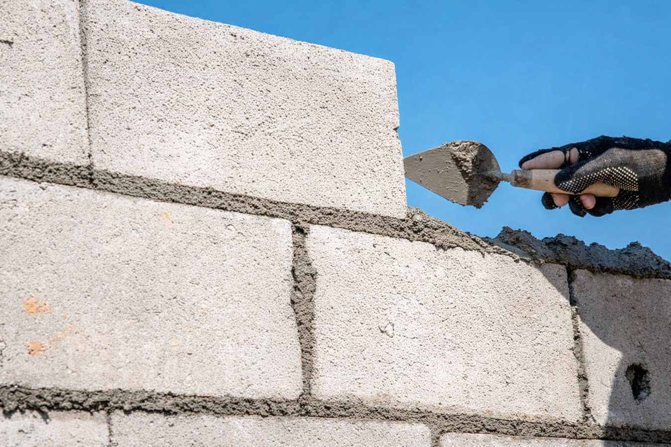 Foundation block wall installation in Knoxville, TN